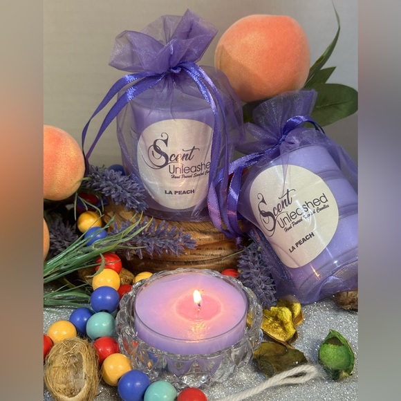 LA PEACH PREMIUM, SCENT UNLEASHED LLC SCENTED CANDLES - Picture 2 of 3